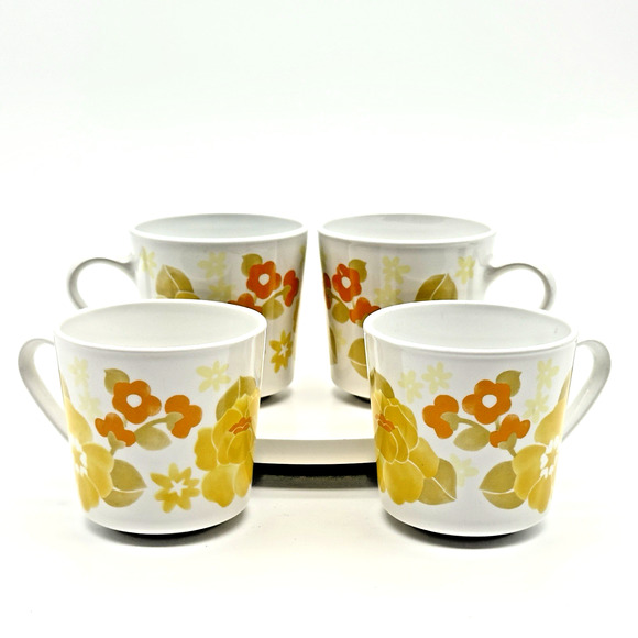 Corningware Other - Centura by Corning Spice Of Life Coffee Cup Saucer Set Tea Vintage 8 oz 6" Plate